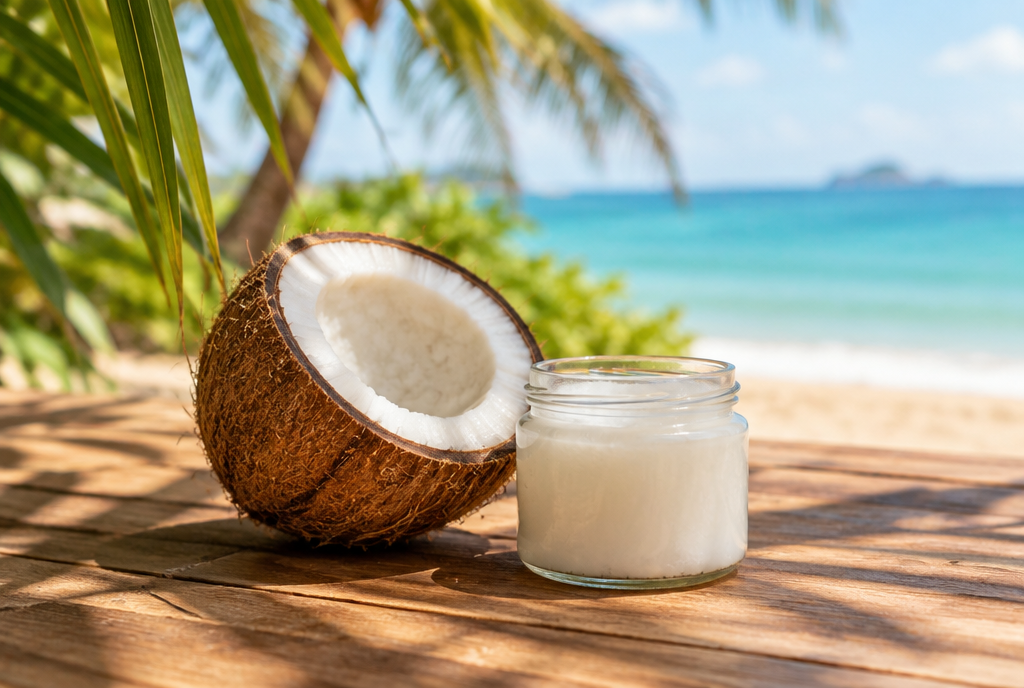 Coconut Oil for Tanning: The Myth, and the Smarter Coconut Route - Delux Tanners