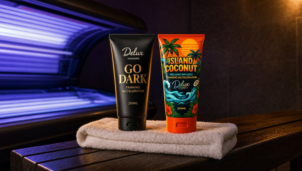 Delux vs Australian Gold: Two Very Different Approaches to Sunbed Tanning - Delux Tanners
