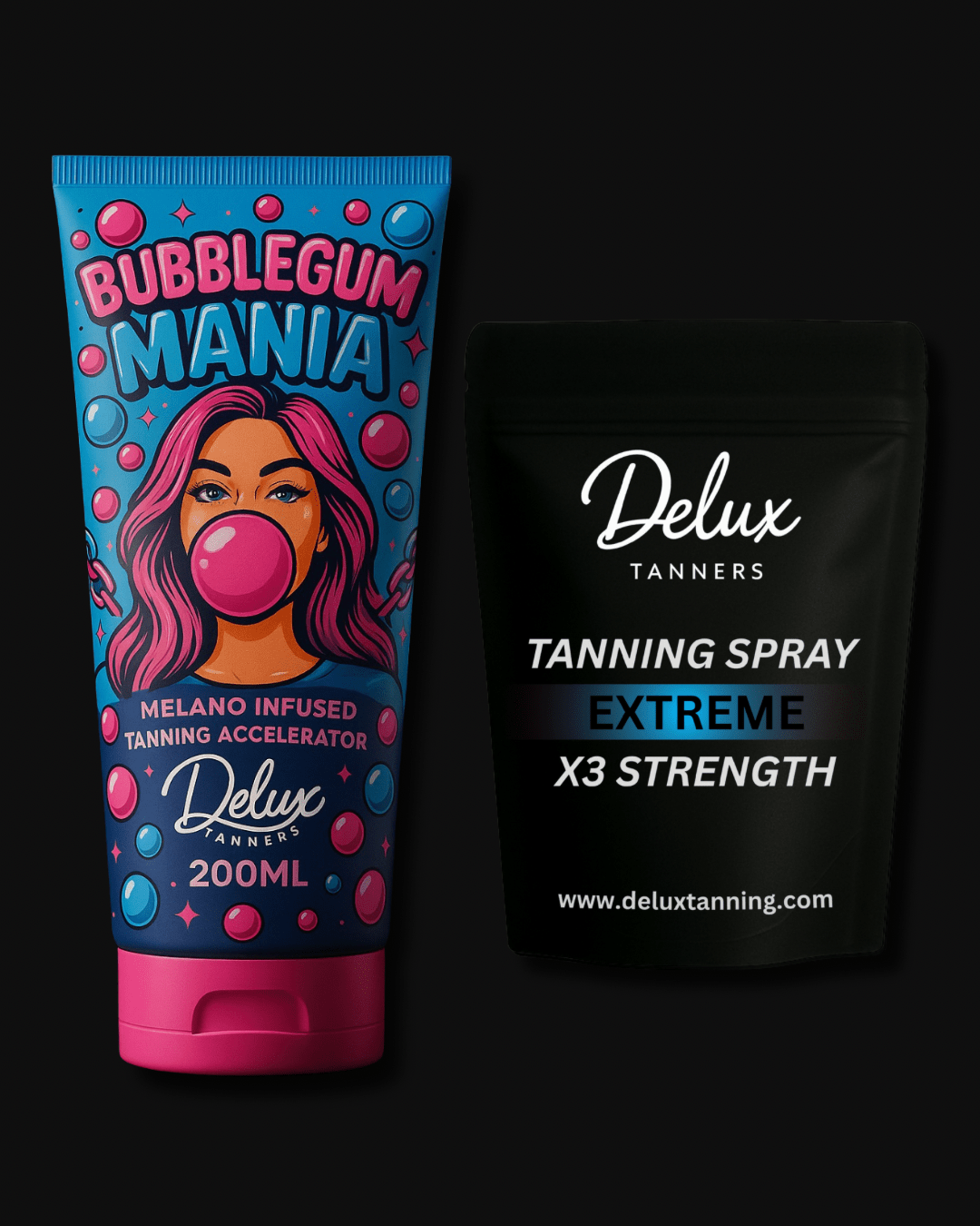 Bubblegum Mania X Tanning Spray - Delux Tanners
