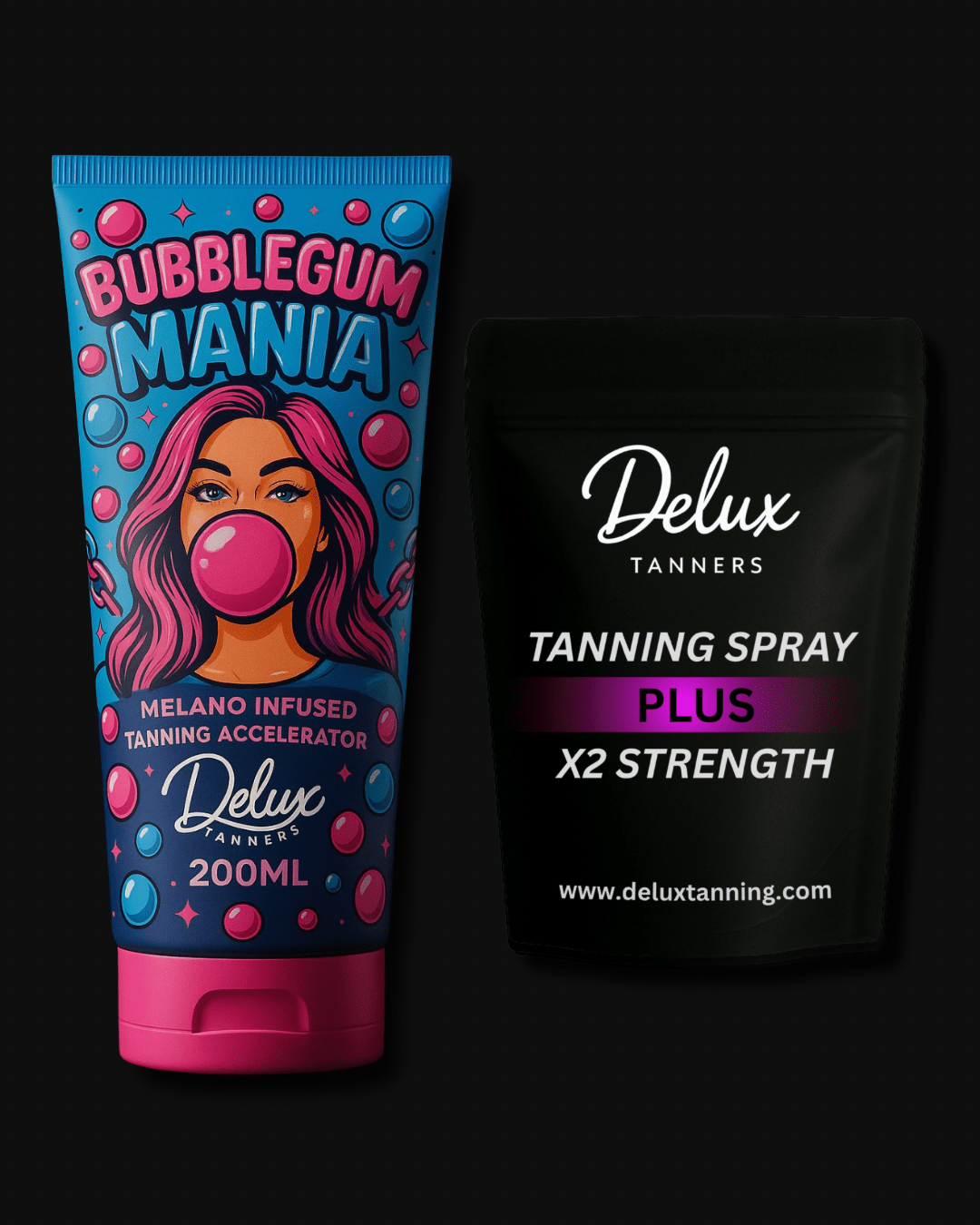 Bubblegum Mania X Tanning Spray - Delux Tanners