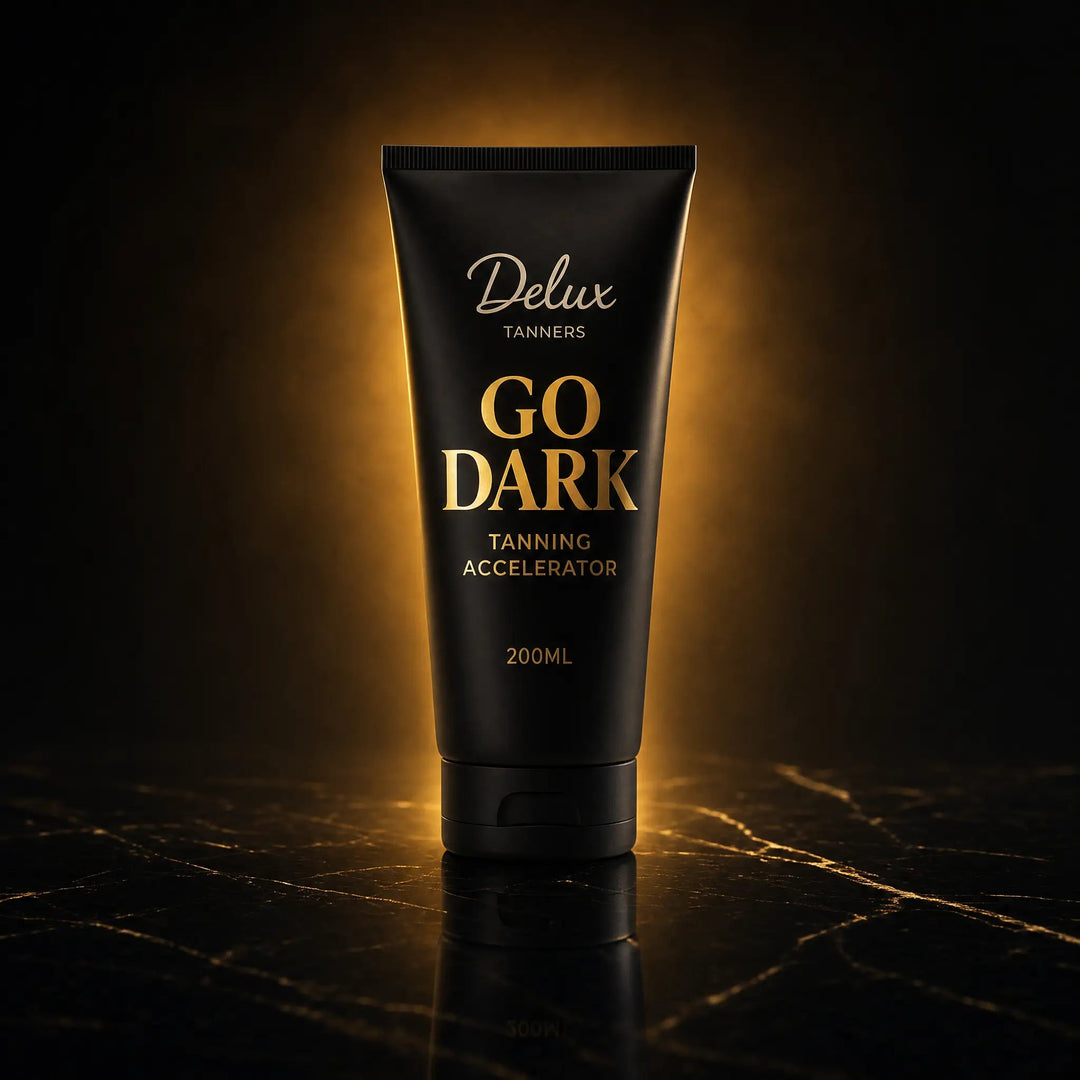 Go Dark deep conditioning tan accelerator cream by Delux Tanners
