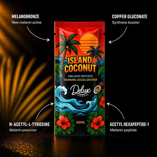 Island Coconut | Next-Gen Cream Sachet - Delux Tanners
