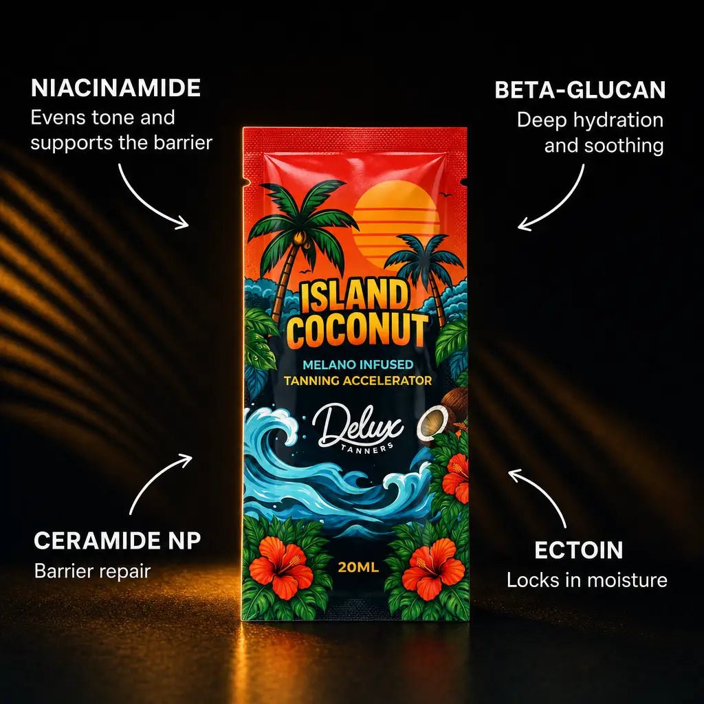 Island Coconut | Next-Gen Cream Sachet - Delux Tanners