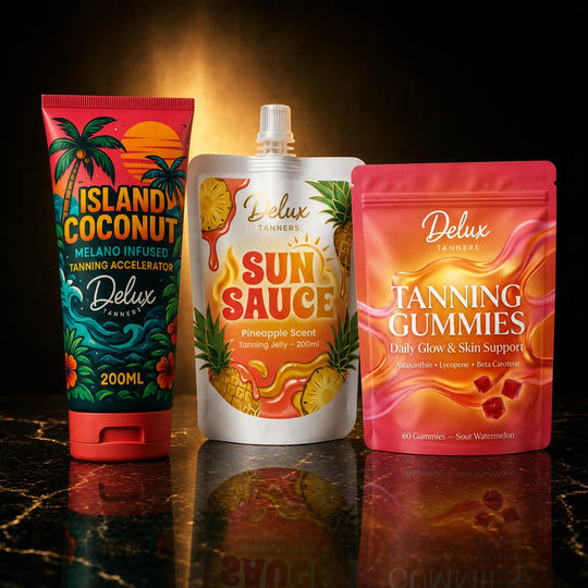 The Routine Bundle - Island Coconut cream, Sun Sauce and Tanning Gummies