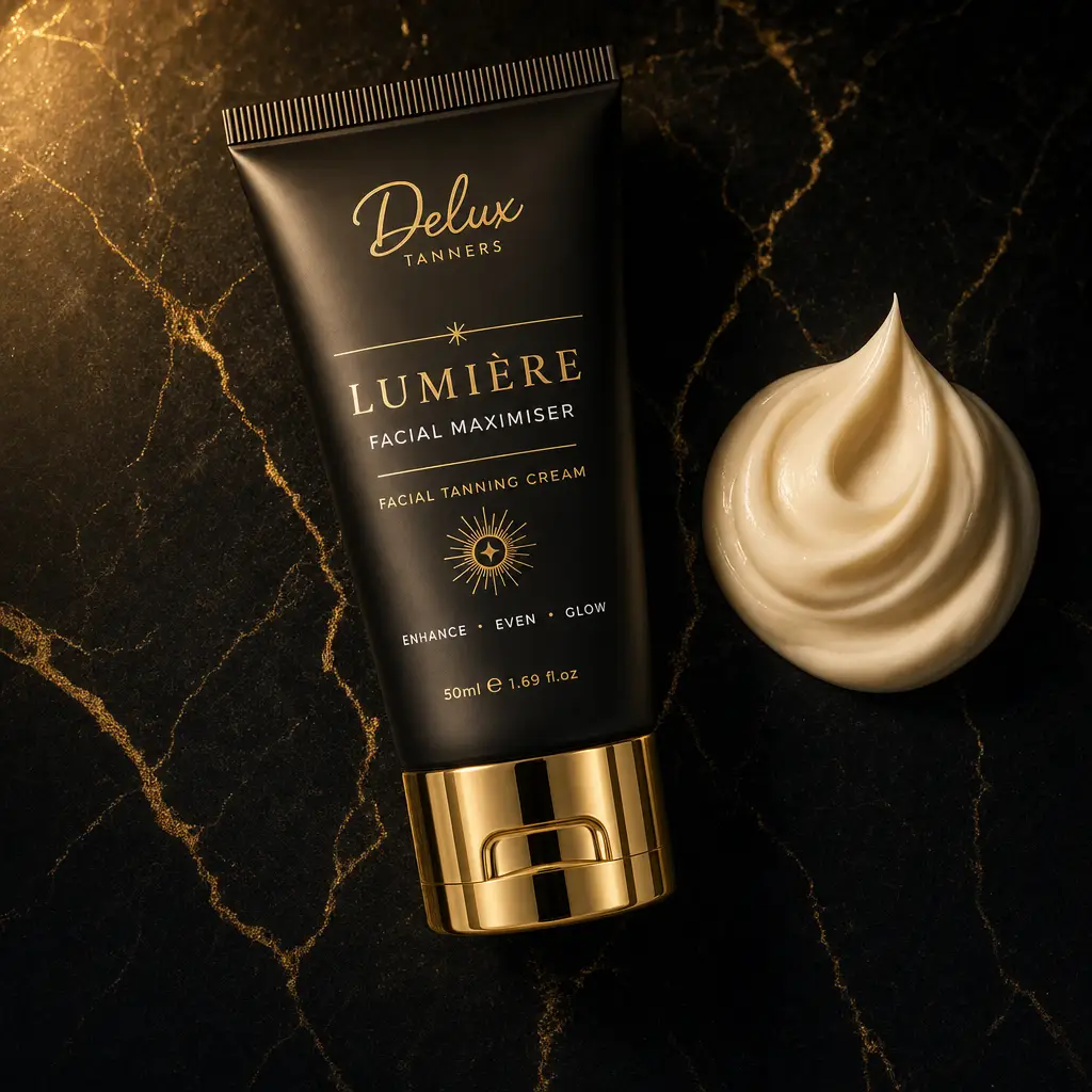 Lumière Facial Maximiser tube with a swirl of cream
