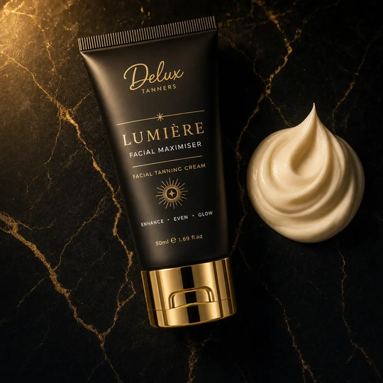 Lumière Facial Maximiser tube with a swirl of cream