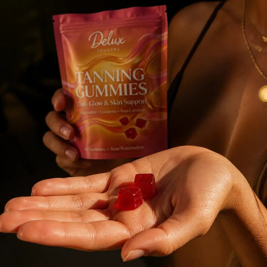 Tanning gummies for an inside-out glow, Delux Tanners