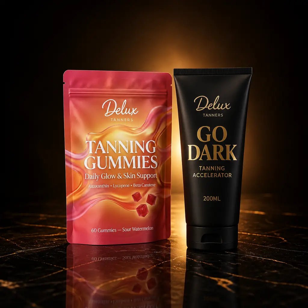 Gummies x Accelerator tanning bundle, Delux Tanners