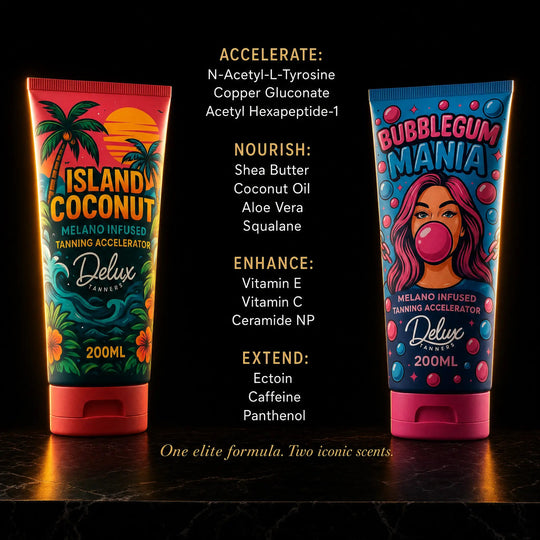 The Next-Gen Duo cream bundle for a deeper tan