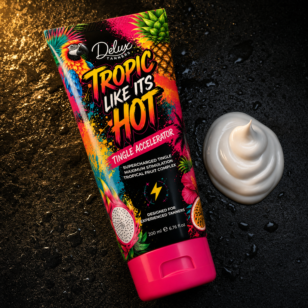 Tropic Like It's Hot white cream texture swirl