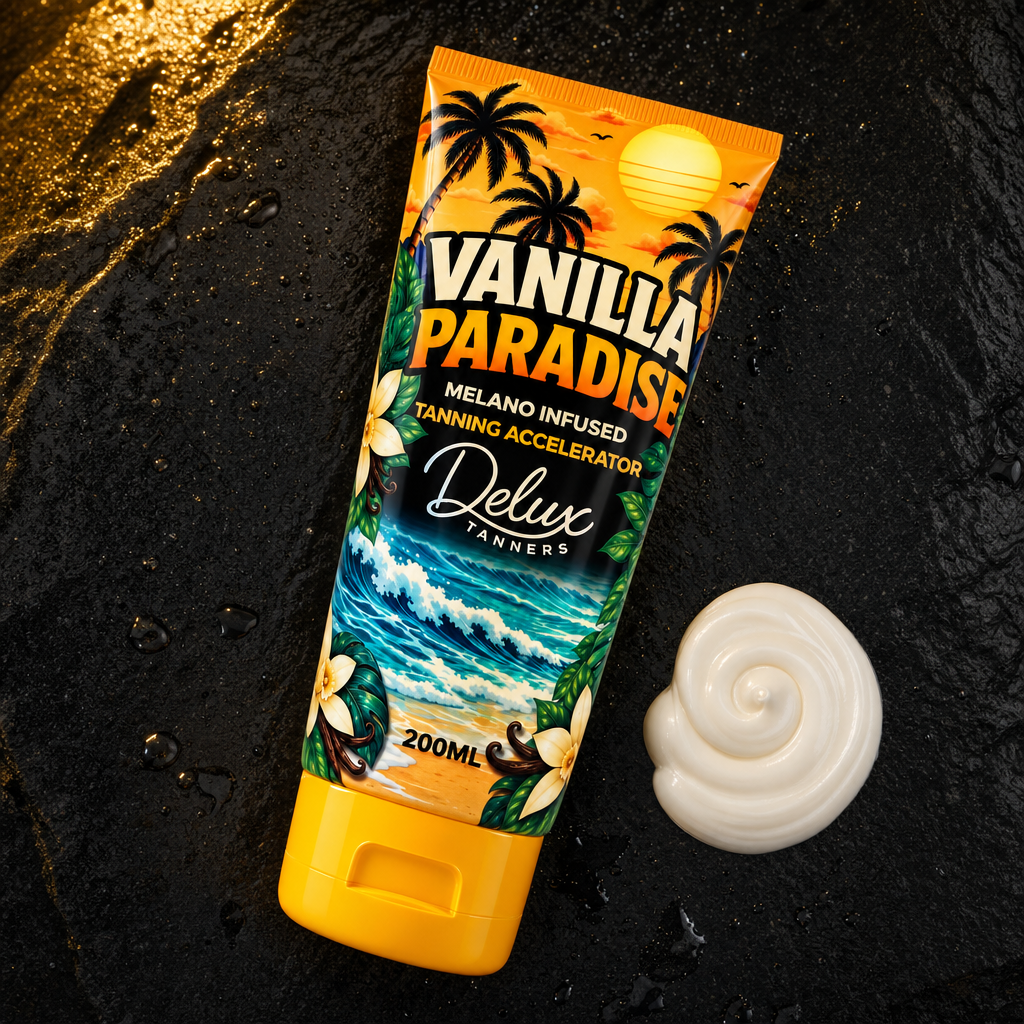 Vanilla Paradise white cream texture swirl