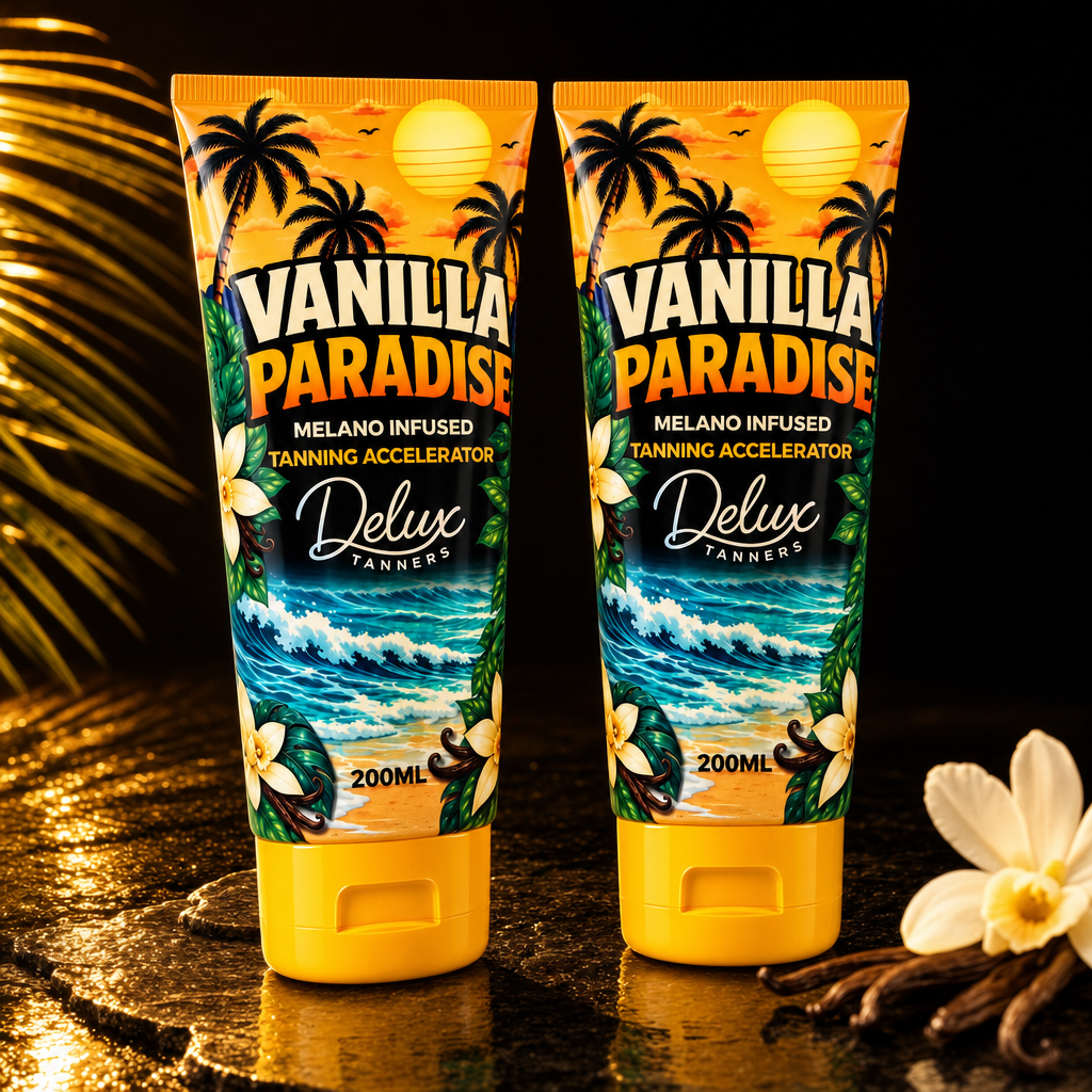 Two tubes of Vanilla Paradise Next-Gen cream