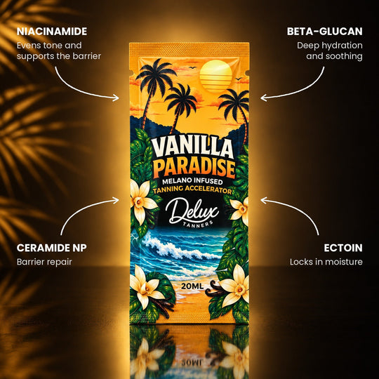 Vanilla Paradise | Next-Gen Cream Sachet - Delux Tanners
